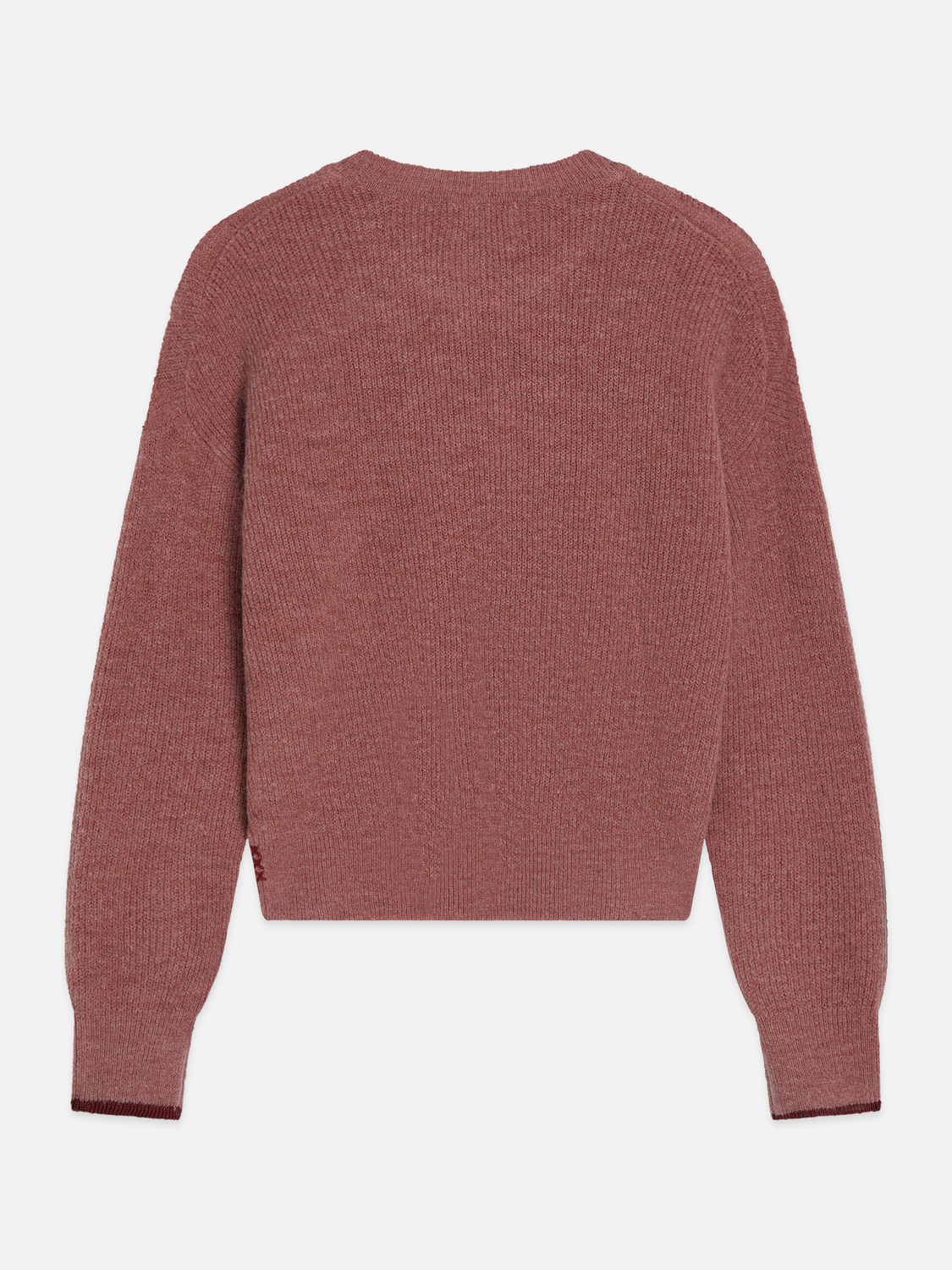 Fuzzy Wool-Alpaca Blend Relaxed Pullover