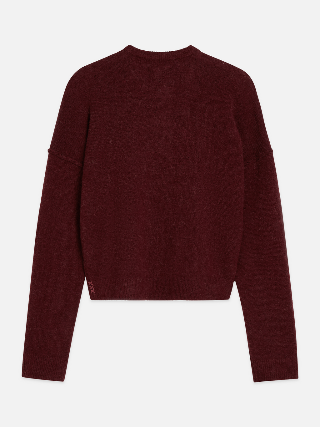 Fuzzy Wool-Alpaca Blend Relaxed Cardigan