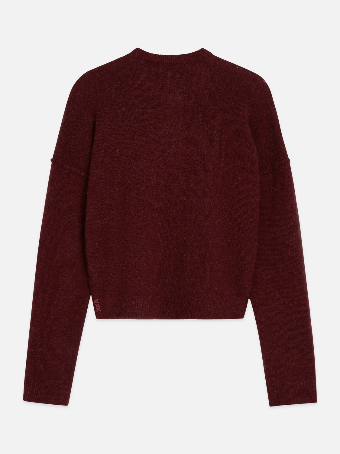 Fuzzy Wool-Alpaca Blend Relaxed Cardigan