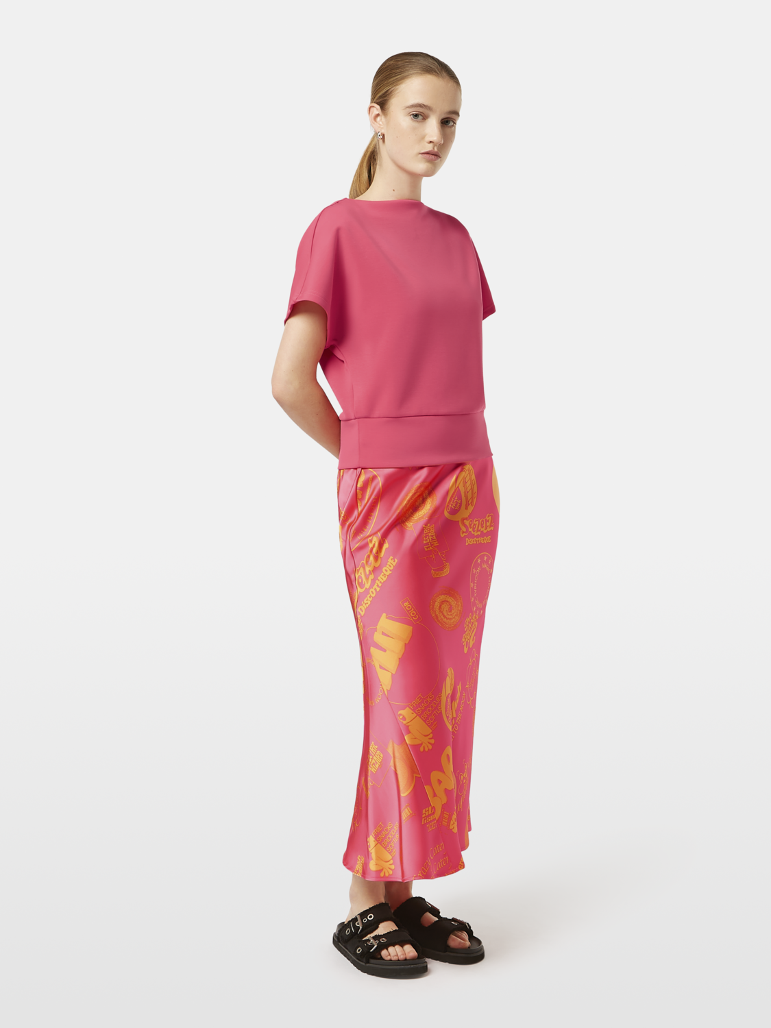 Scotch & Soda EMBROIDERED V NECK - T-shirt con stampa