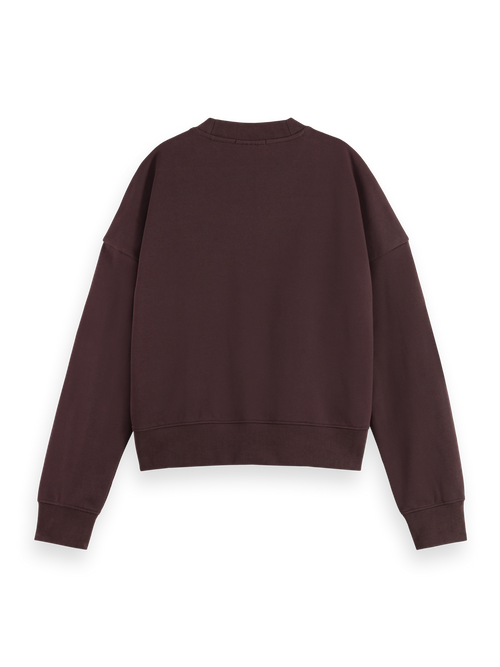 Embroidered logo relaxed fit sweatshirt