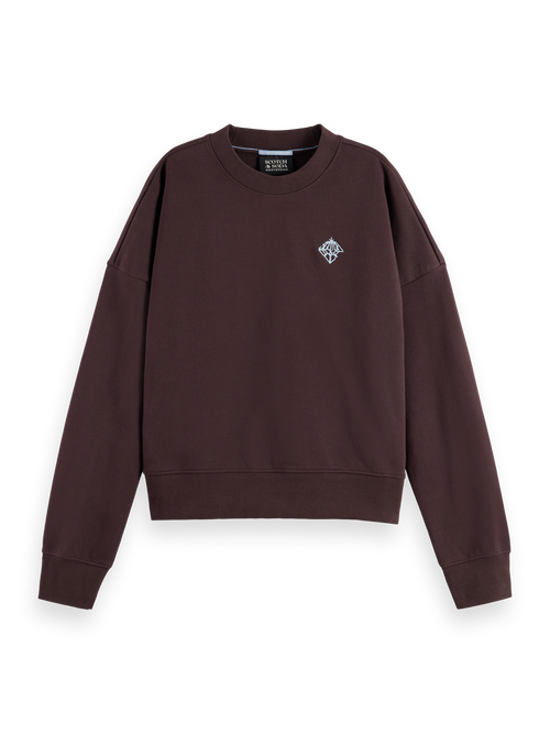 Embroidered logo relaxed fit sweatshirt