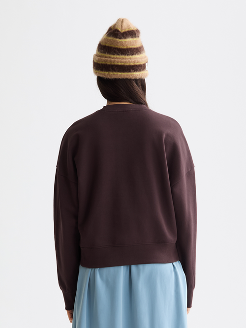 Embroidered logo relaxed fit sweatshirt