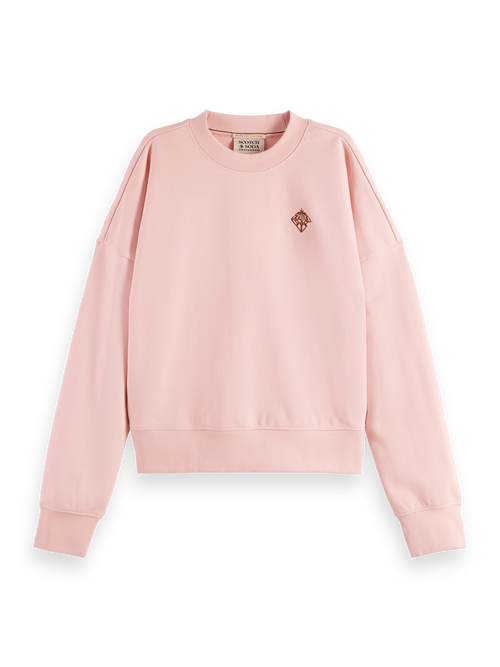 Embroidered logo relaxed fit sweatshirt