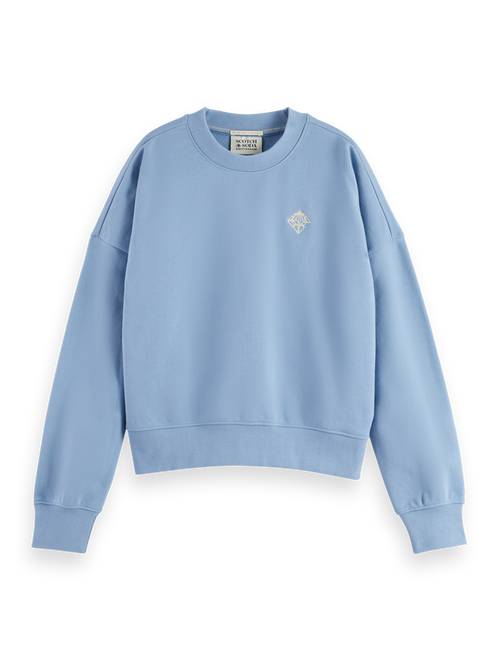 Embroidered logo relaxed fit sweatshirt