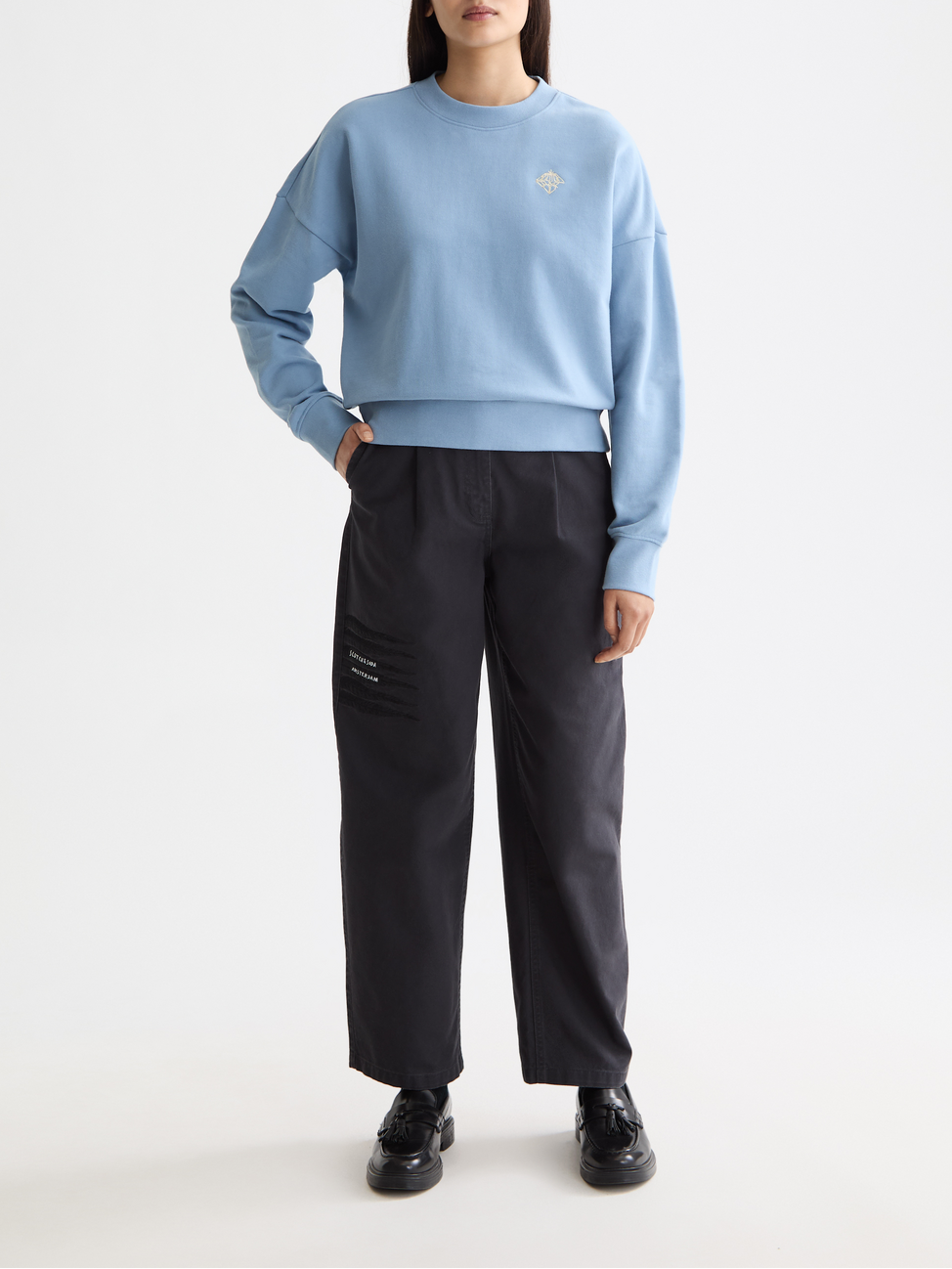 タイムセール♪新品未使用♪SCOTCH&SODA ブルースエット Embroidered logo sweatshirt – Scotch & Soda Amsterdam