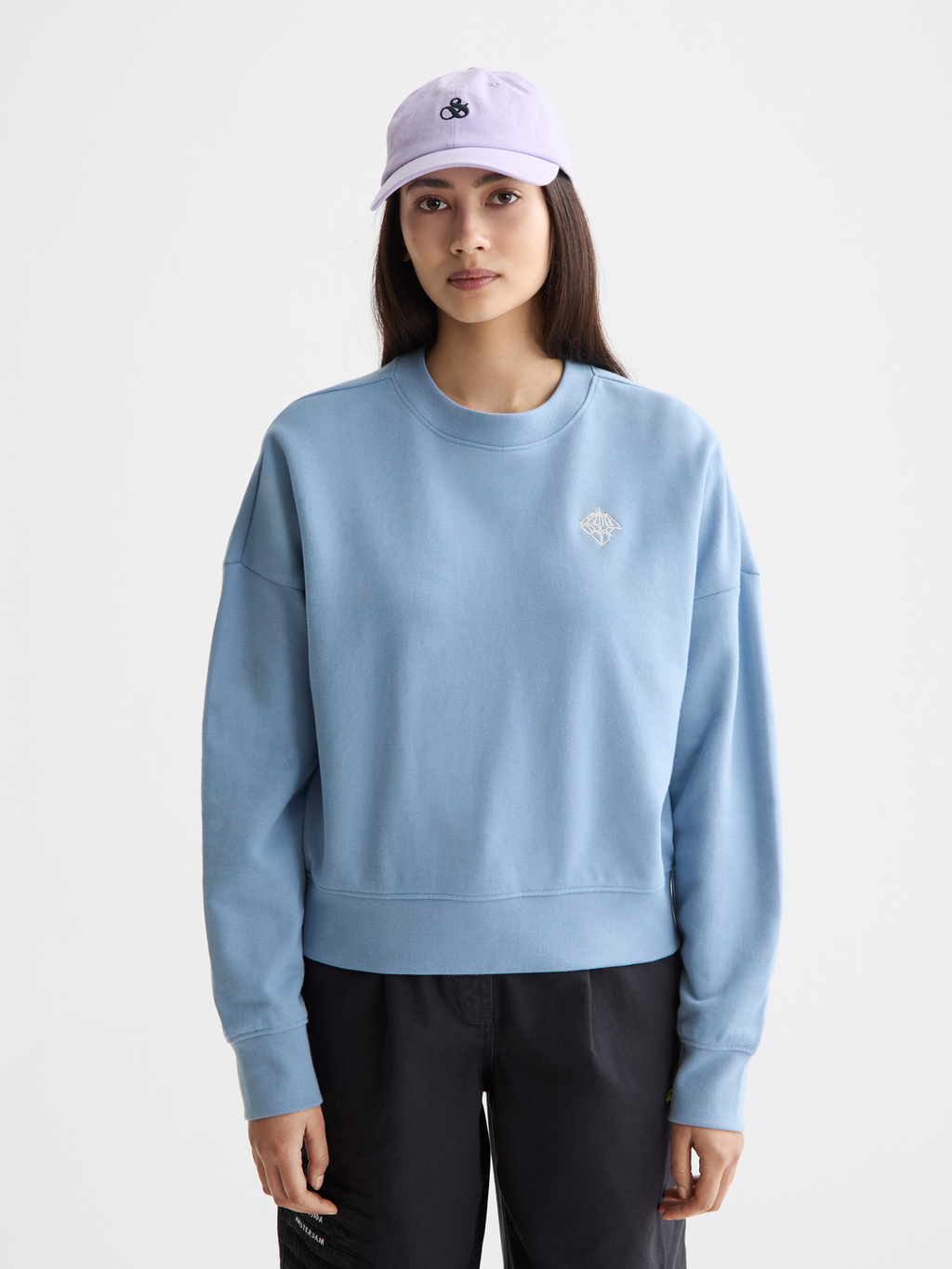 Embroidered logo sweatshirt
