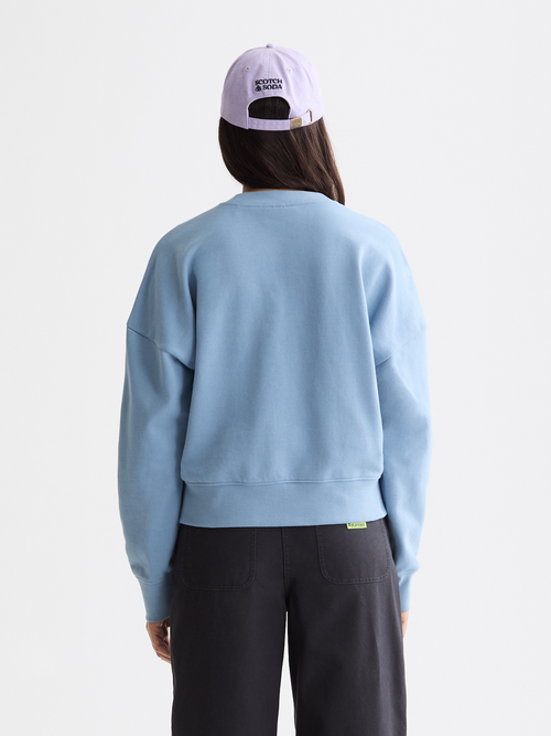 Embroidered logo relaxed fit sweatshirt