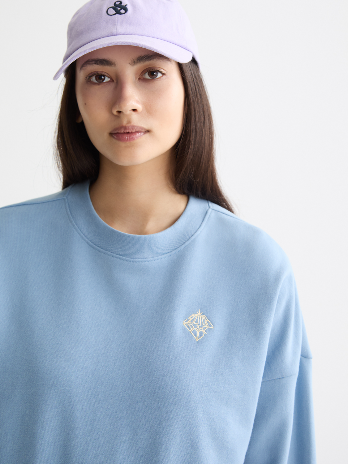 Embroidered logo sweatshirt