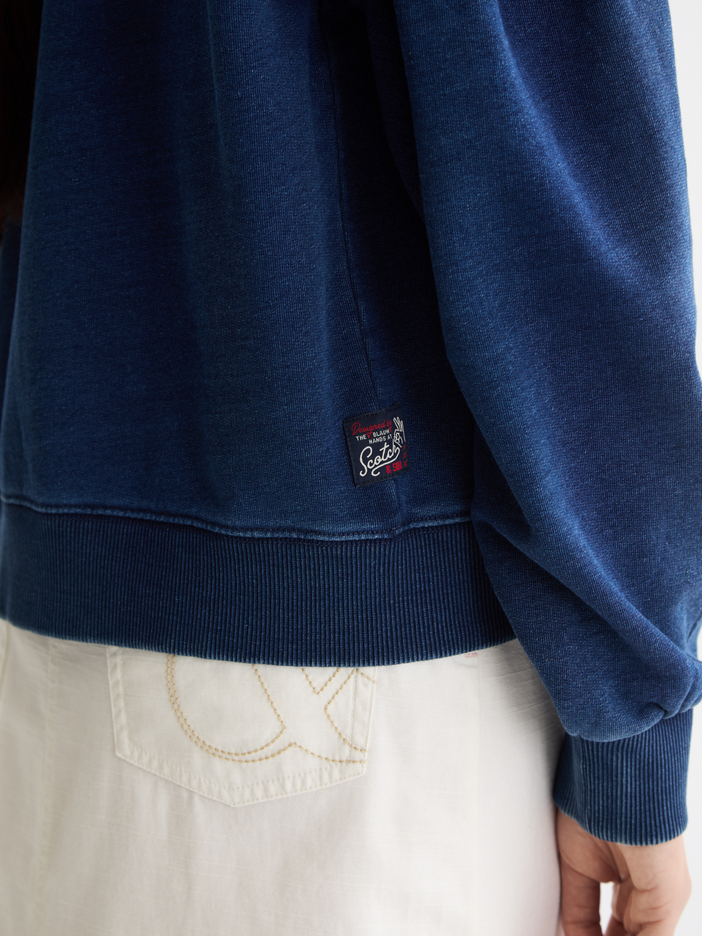 balloon sleeves crew neck sweatshirt