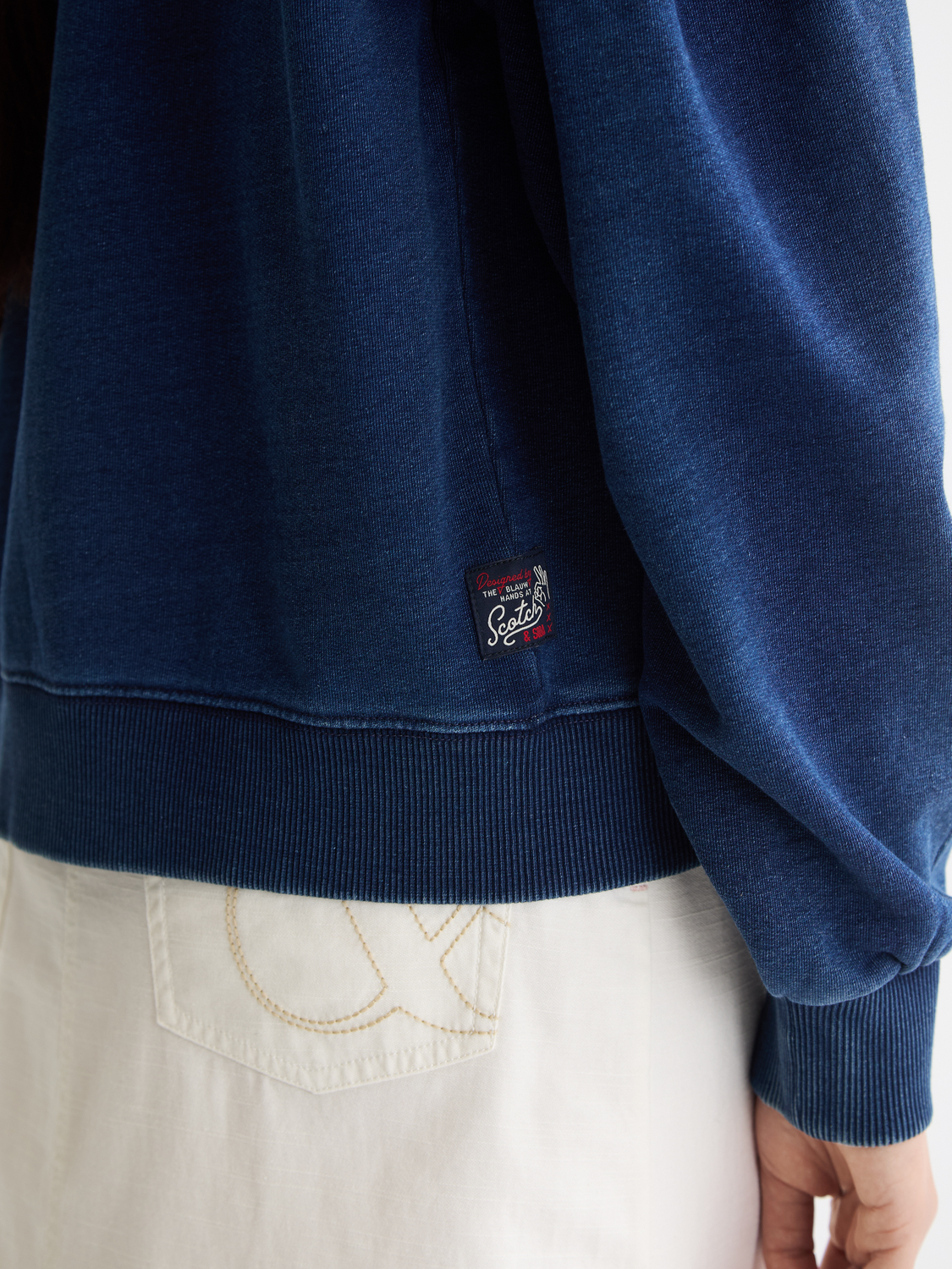 balloon sleeves crew neck sweatshirt