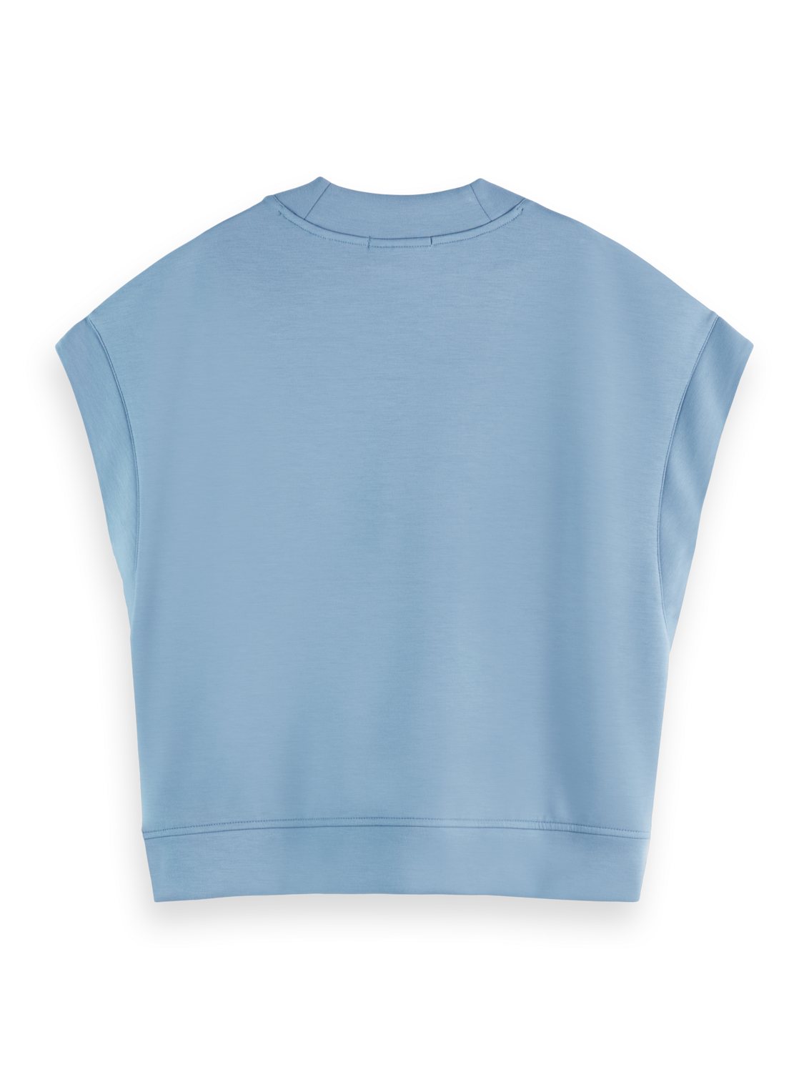 V-neck sleeveless modal sweatshirt