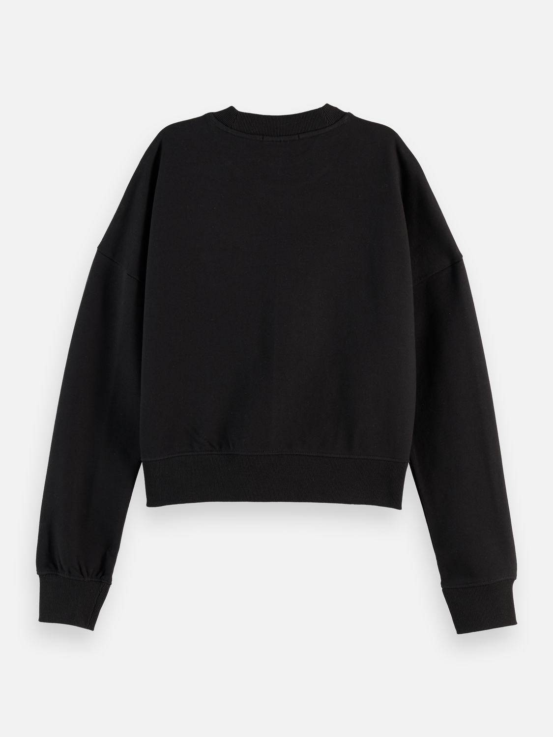 Embroidered logo sweatshirt - BLACK