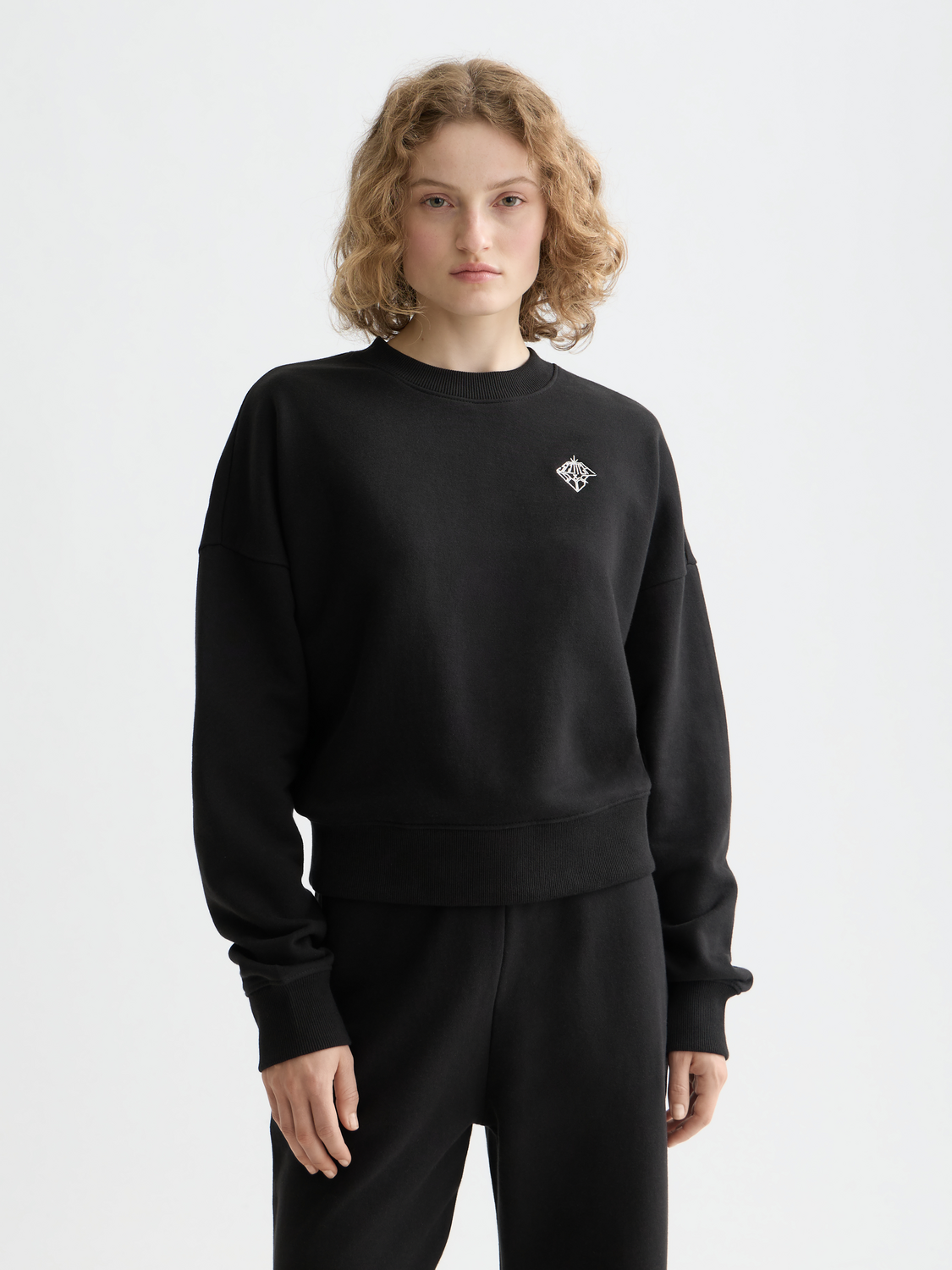 Embroidered logo sweatshirt