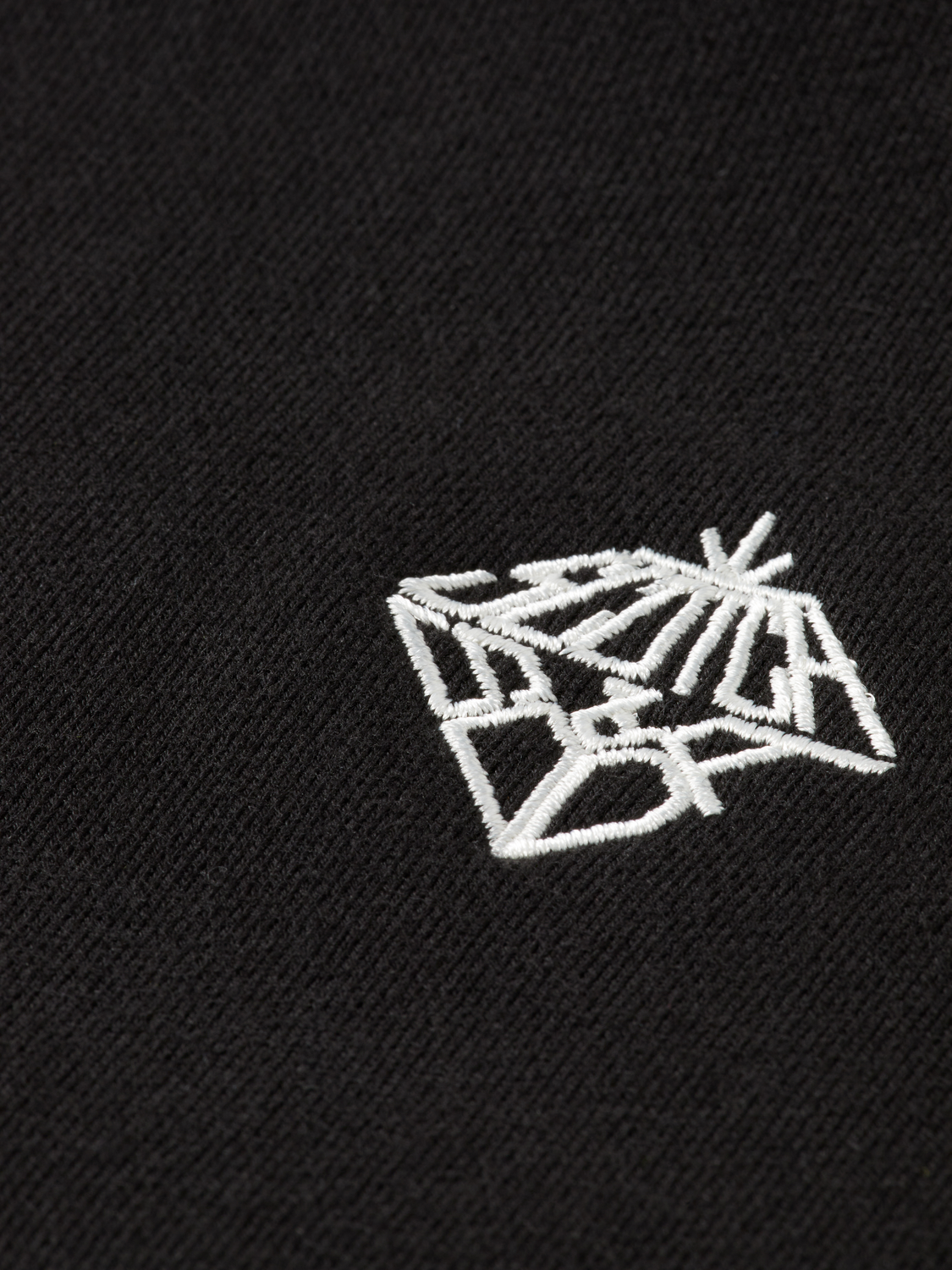 Embroidered logo sweatshirt - BLACK