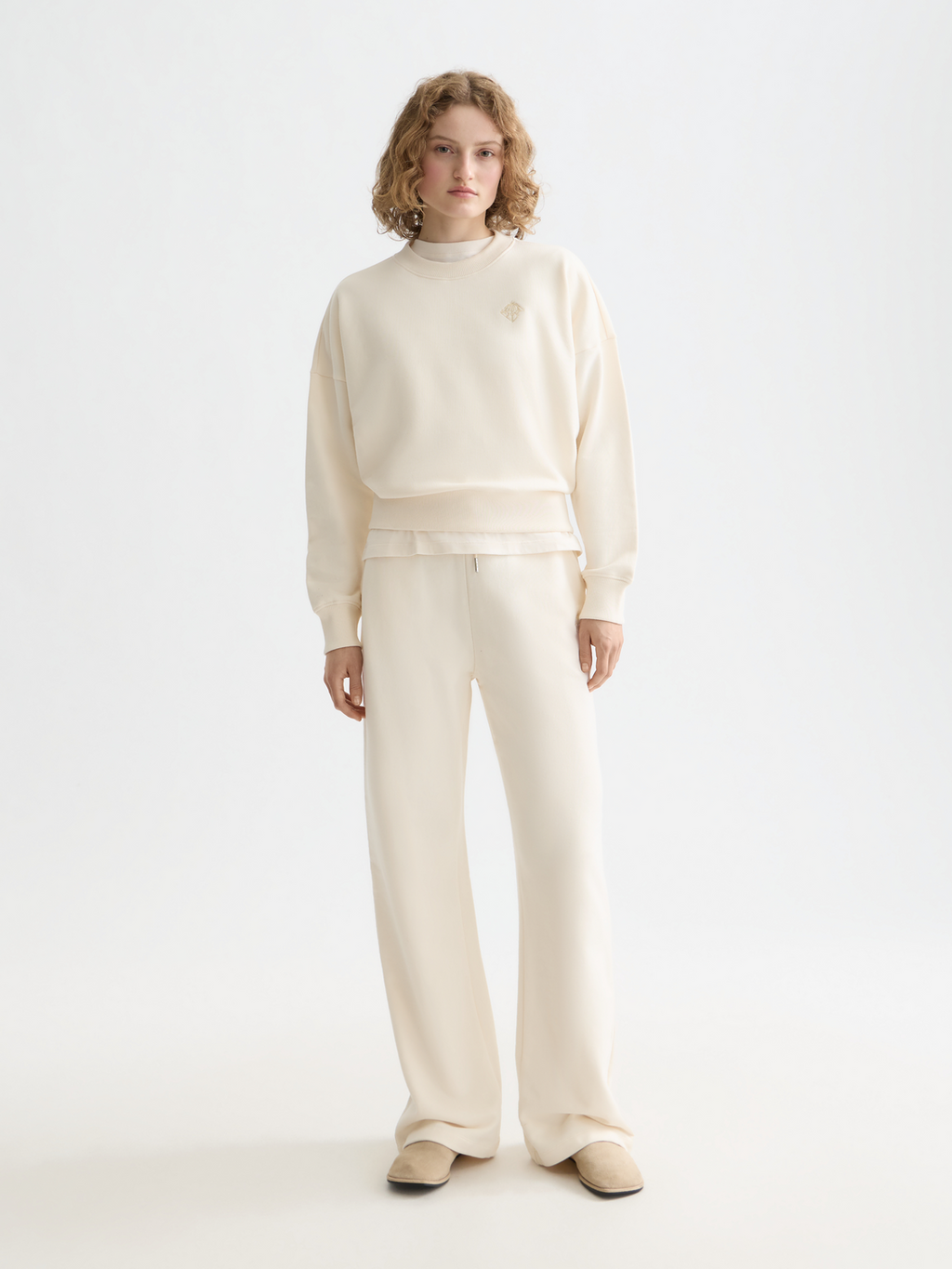 Embroidered logo sweatshirt - OFF WHITE
