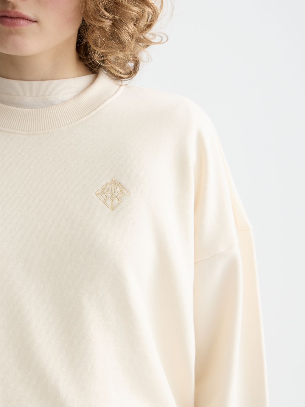 Embroidered logo sweatshirt