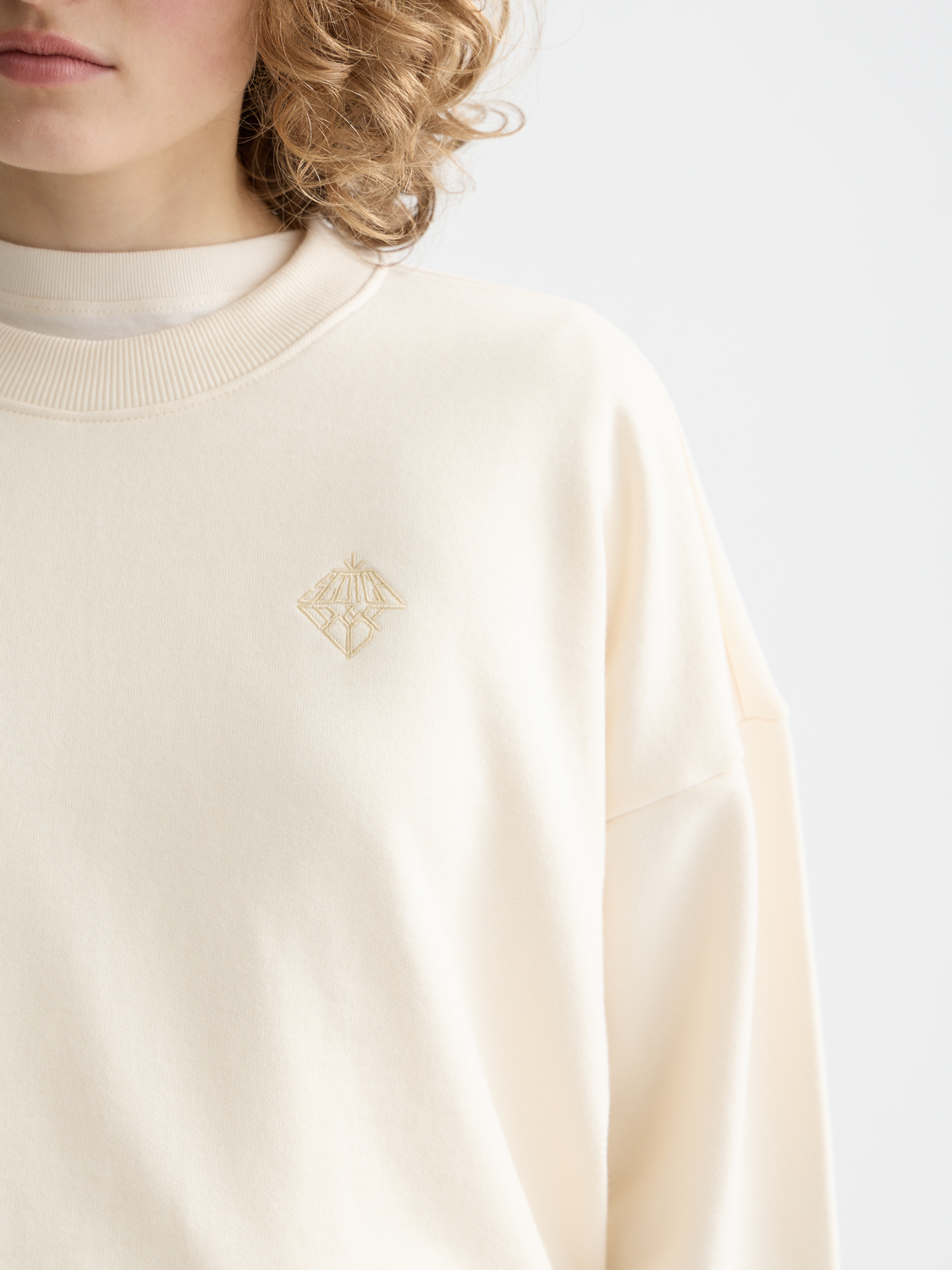 Embroidered logo sweatshirt