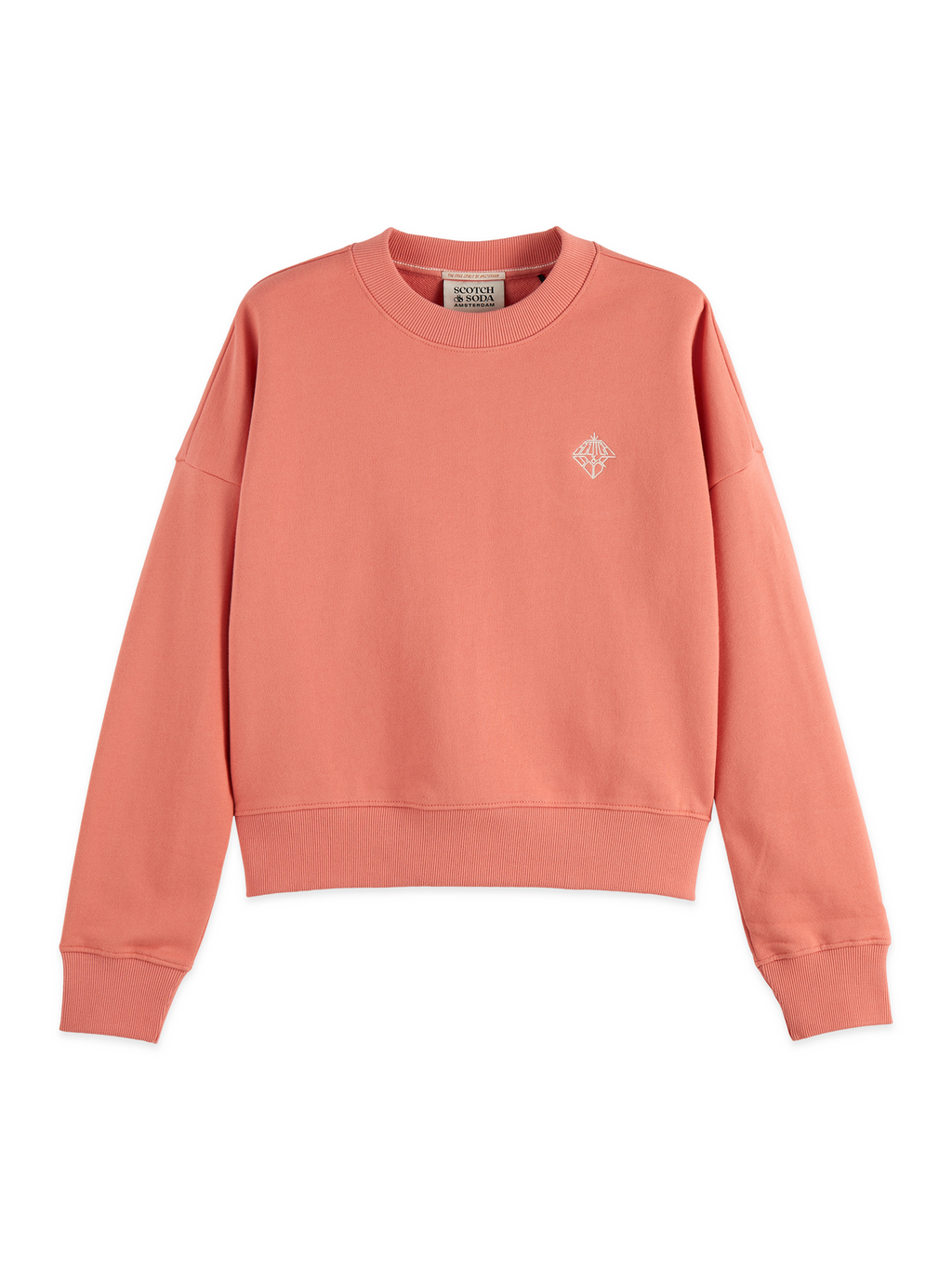 Embroidered logo relaxed fit sweatshirt