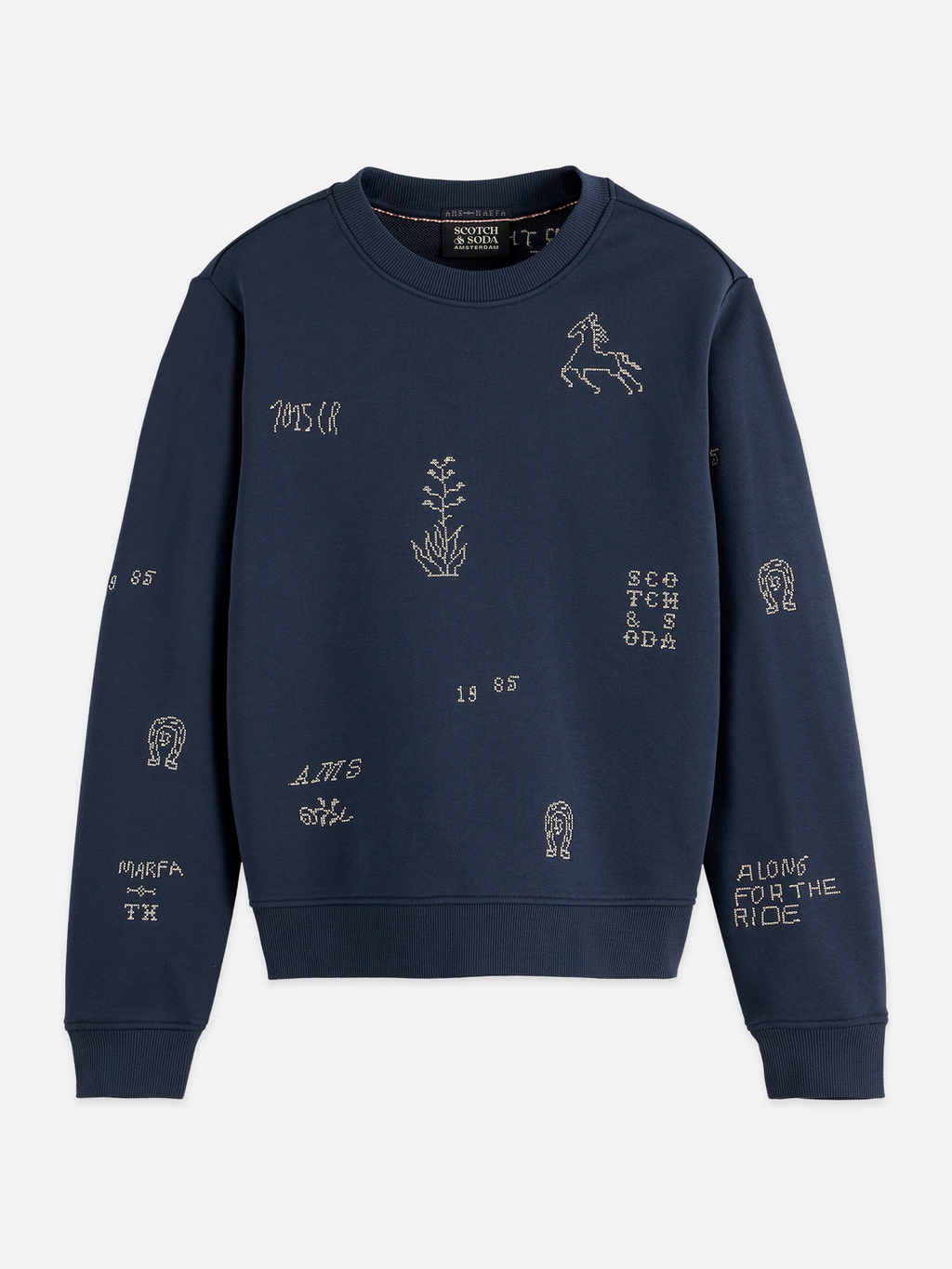 Embroidered sweatshirt