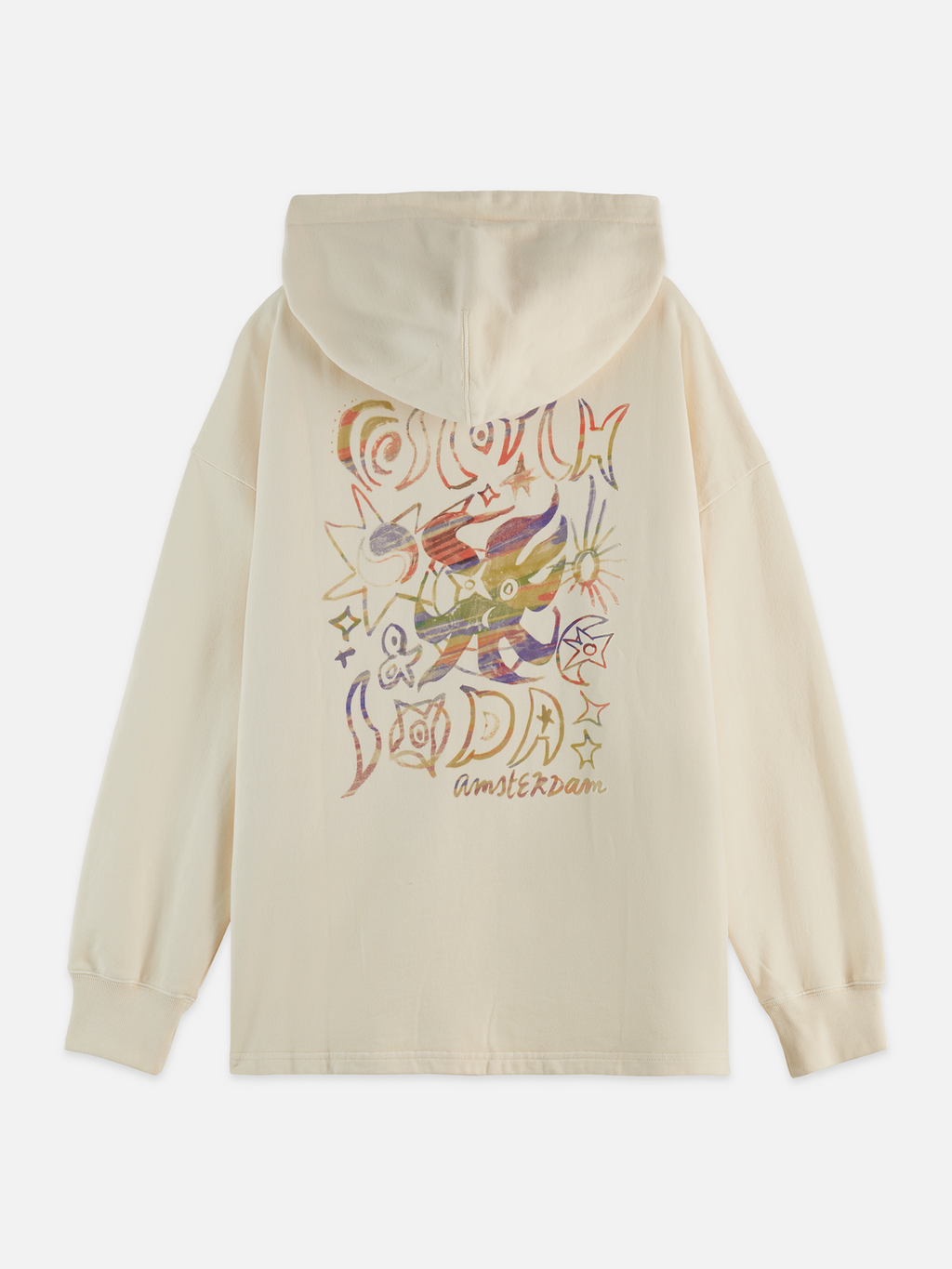 Washed artwork hoodie