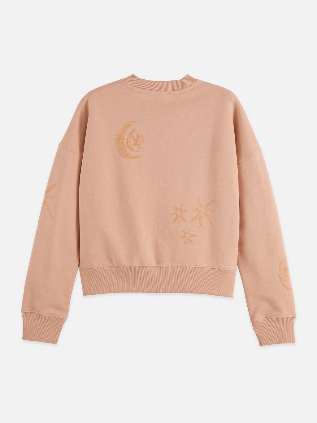 Relaxed flock print sweatshirt