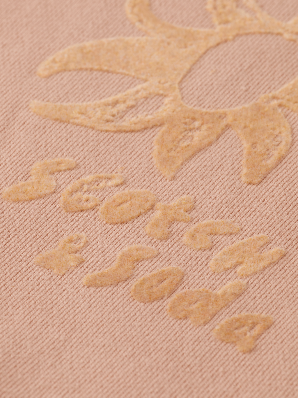 Relaxed flock print sweatshirt