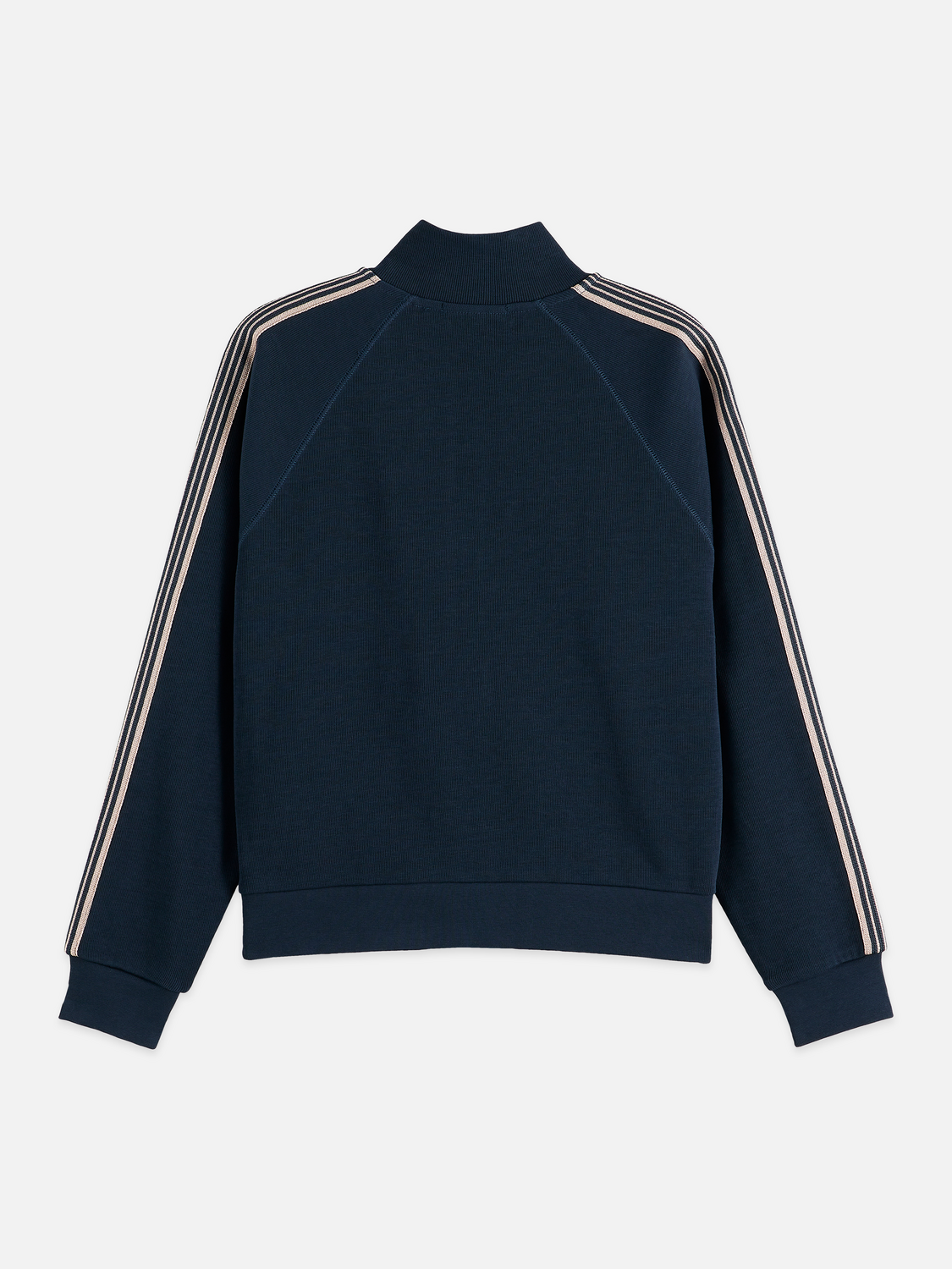 Zip-up interlock sweatshirt
