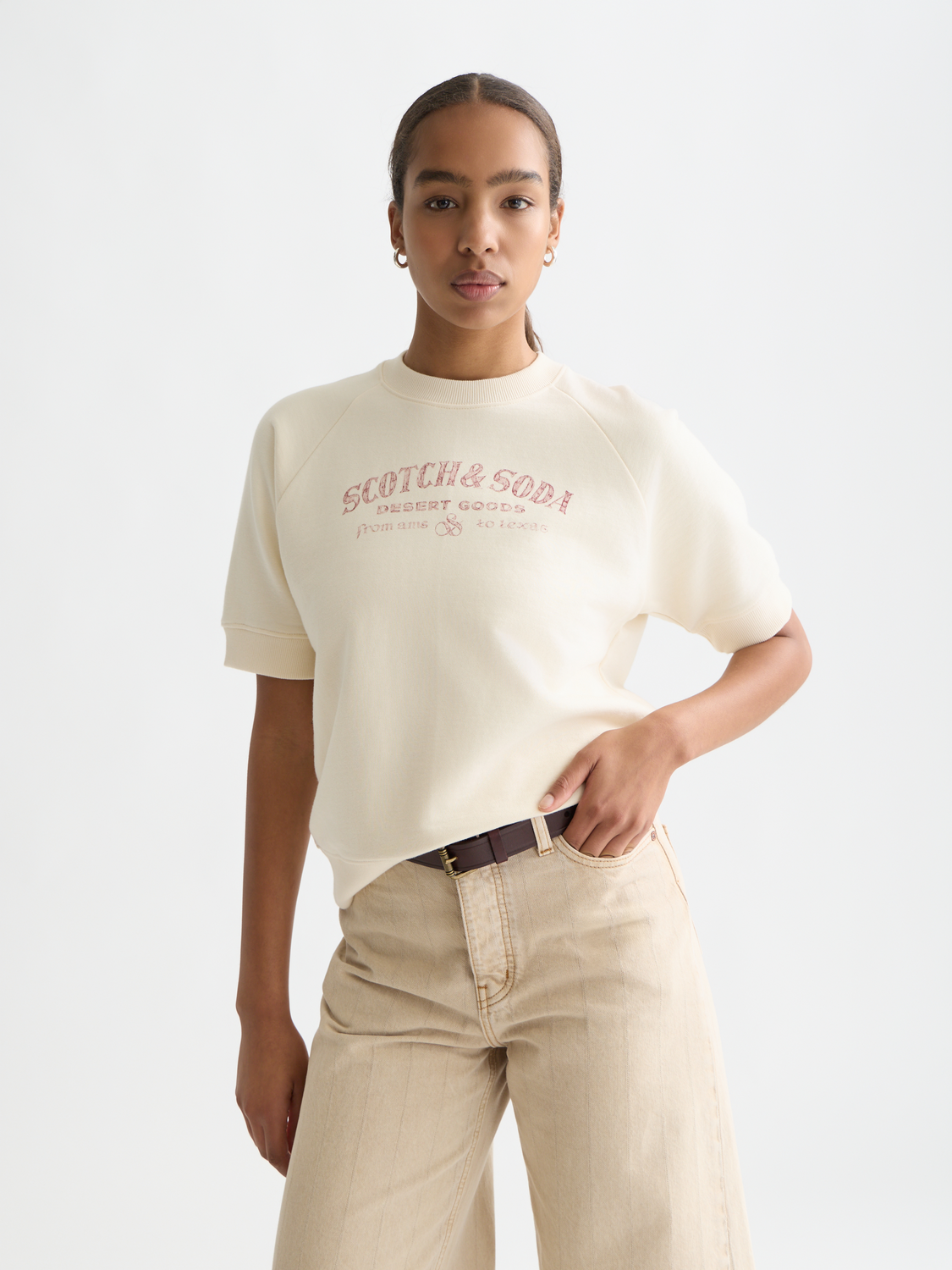 Artwork sweatshirt top