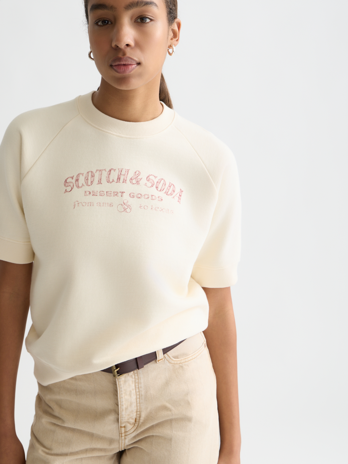 Artwork sweatshirt top