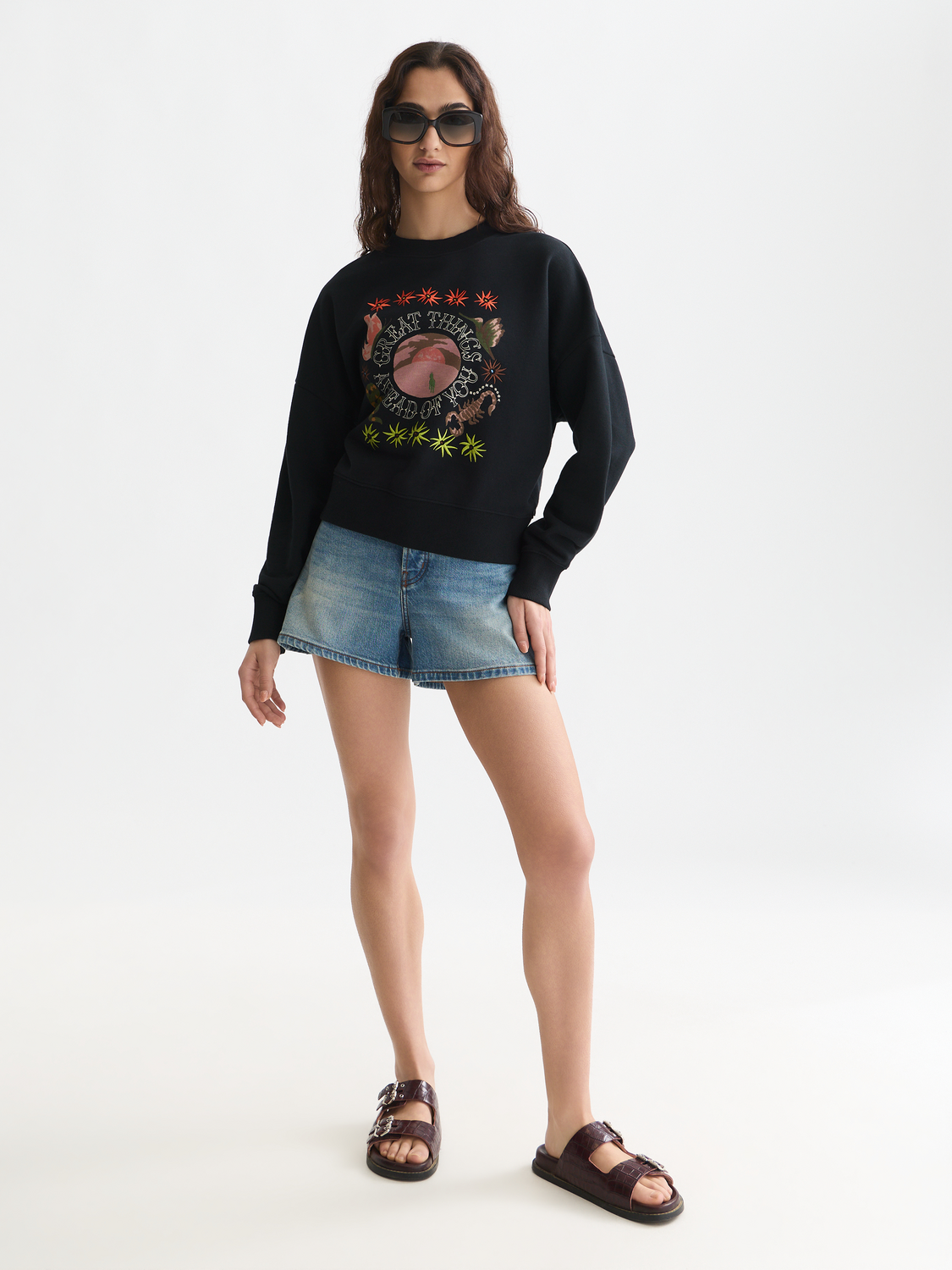 Artwork relaxed sweatshirt