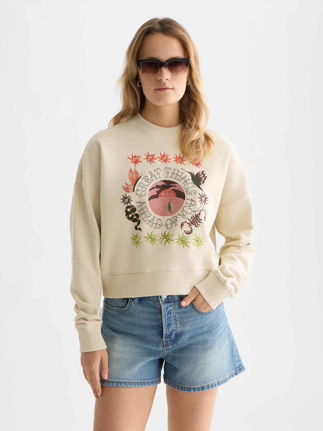 Artwork relaxed sweatshirt