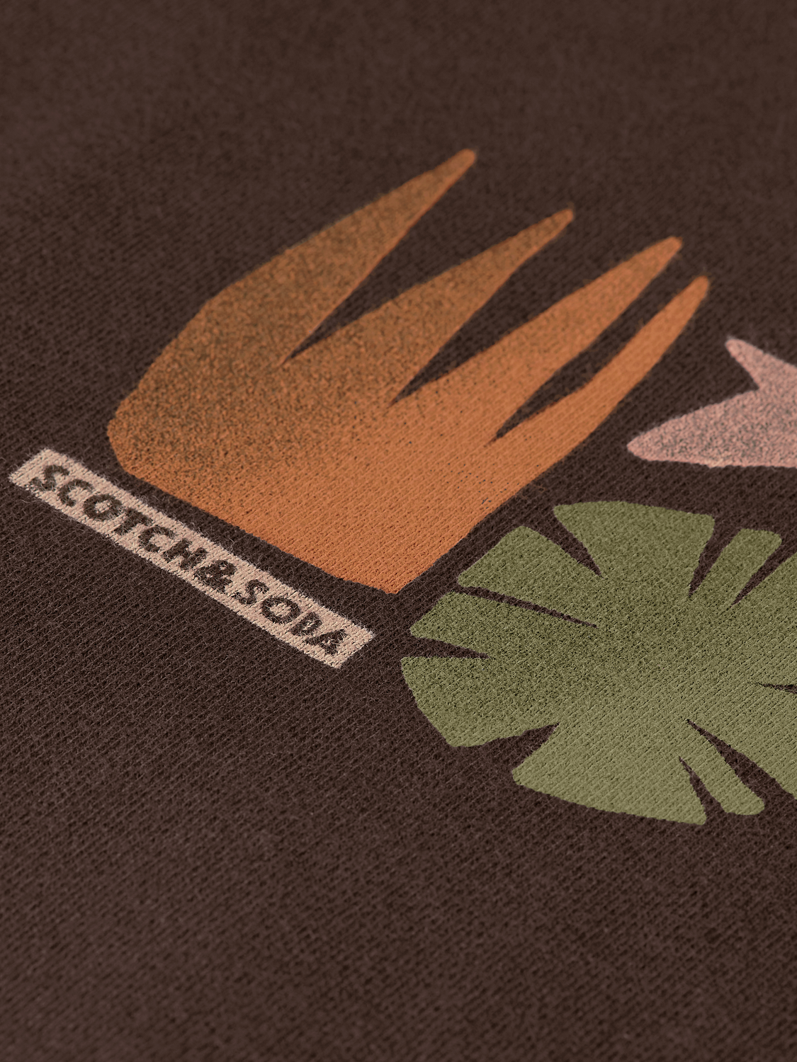 Front back artwork oversized-fit sweatshirt