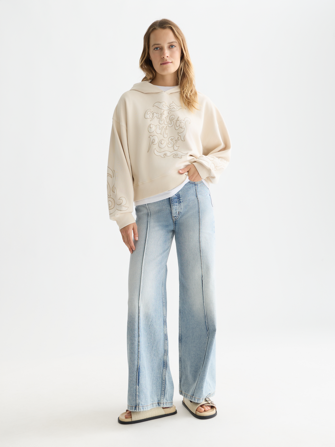 Washed artwork hoodie