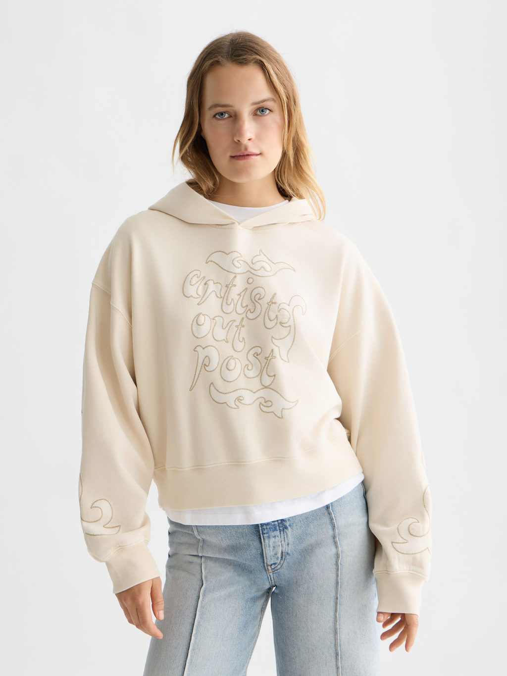 Washed artwork hoodie