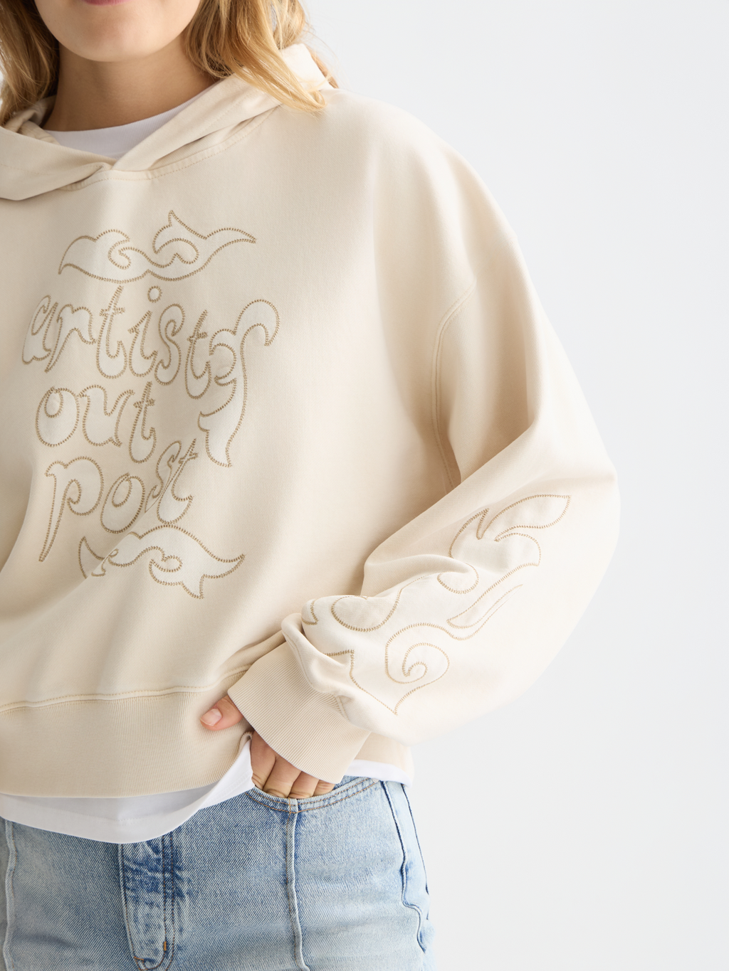 Washed artwork hoodie