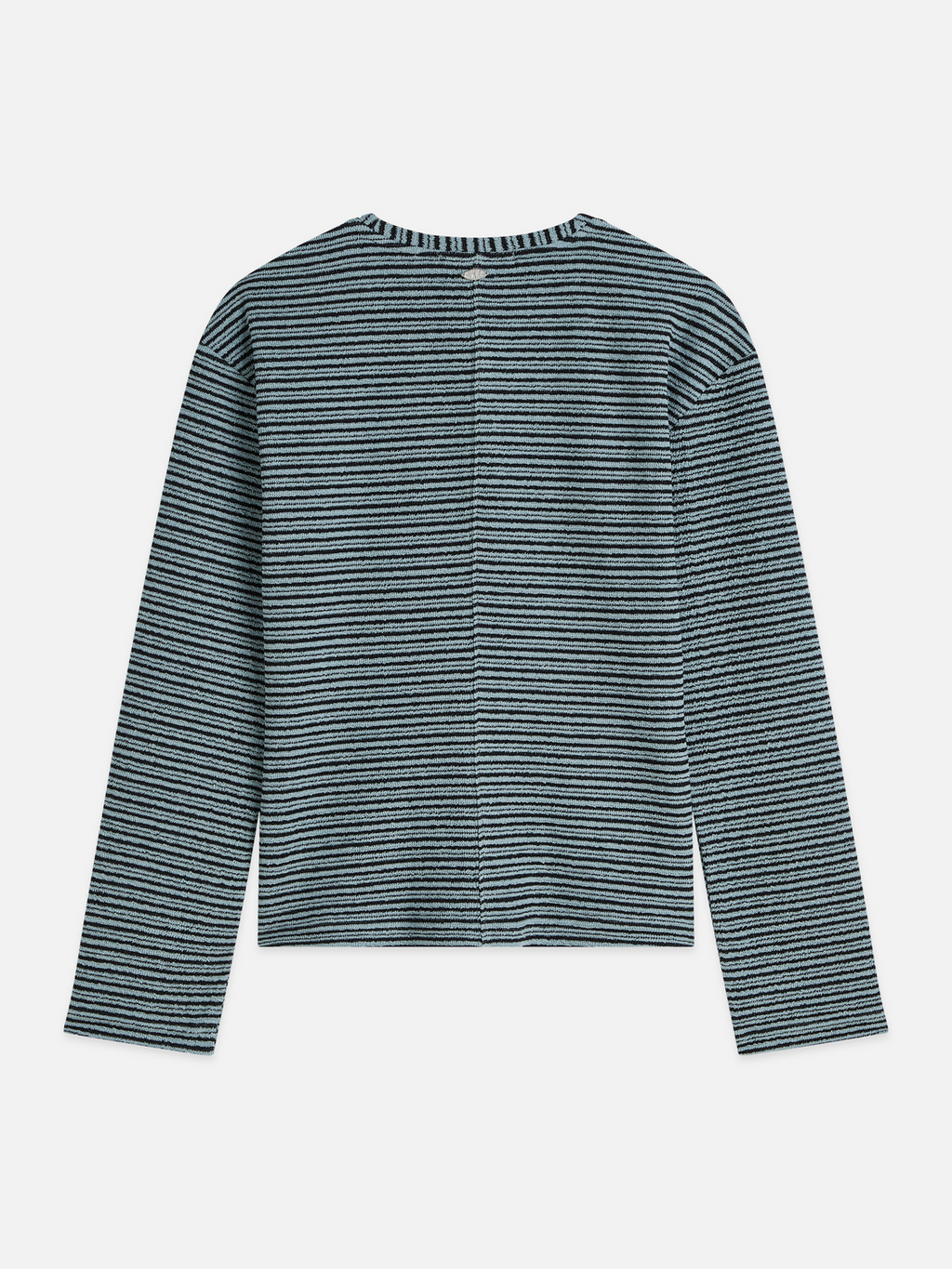 Stripe button down sweatshirt