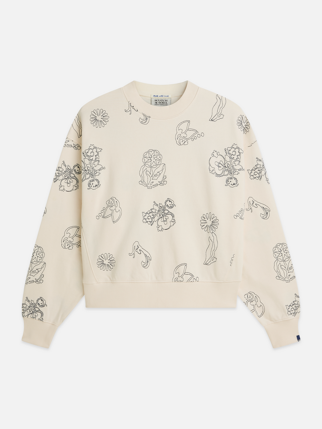 Embroidered sweatshirt