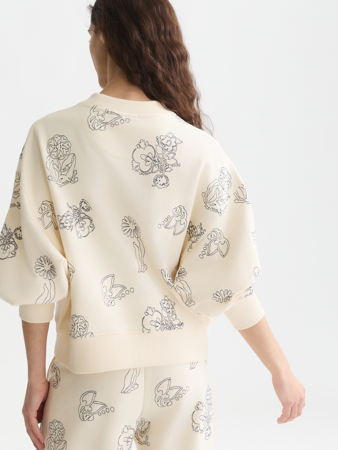 Embroidered sweatshirt