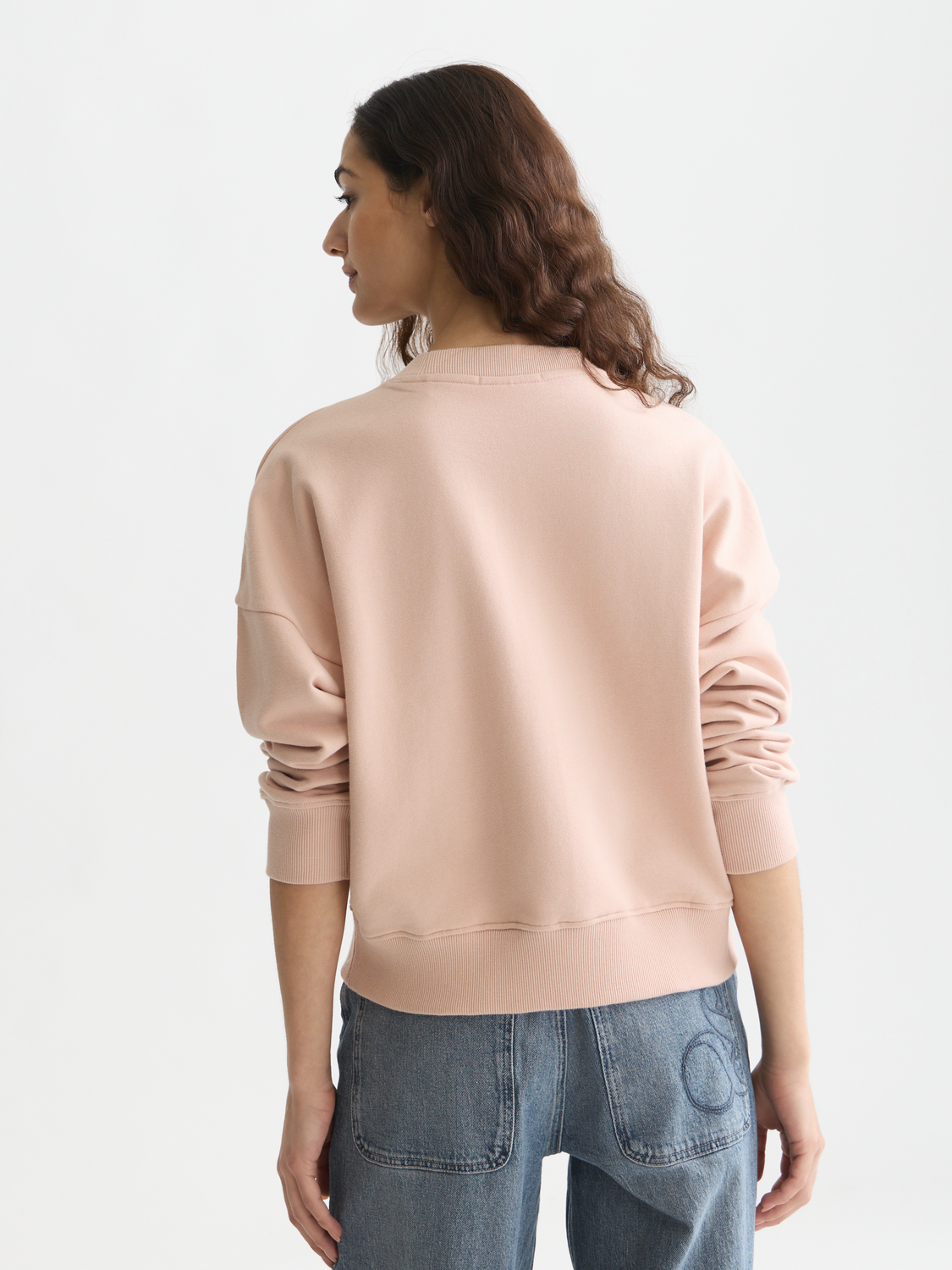 Embroidered logo relaxed-fit sweatshirt