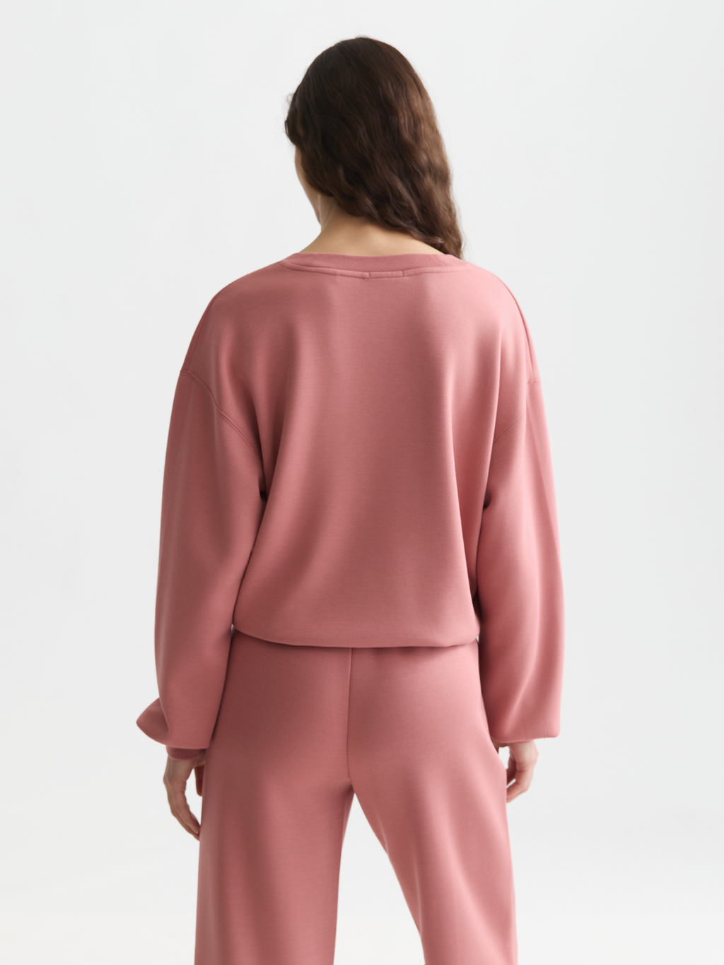Modal V-neck sweatshirt
