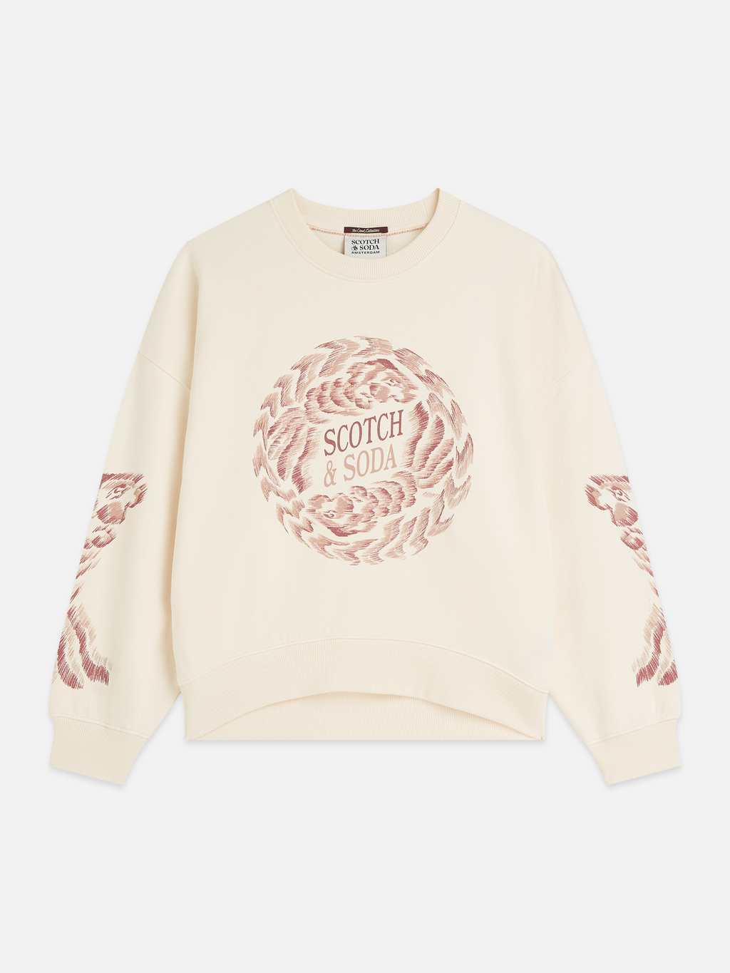 Printed Artwork Cotton Oversized Sweatshirt