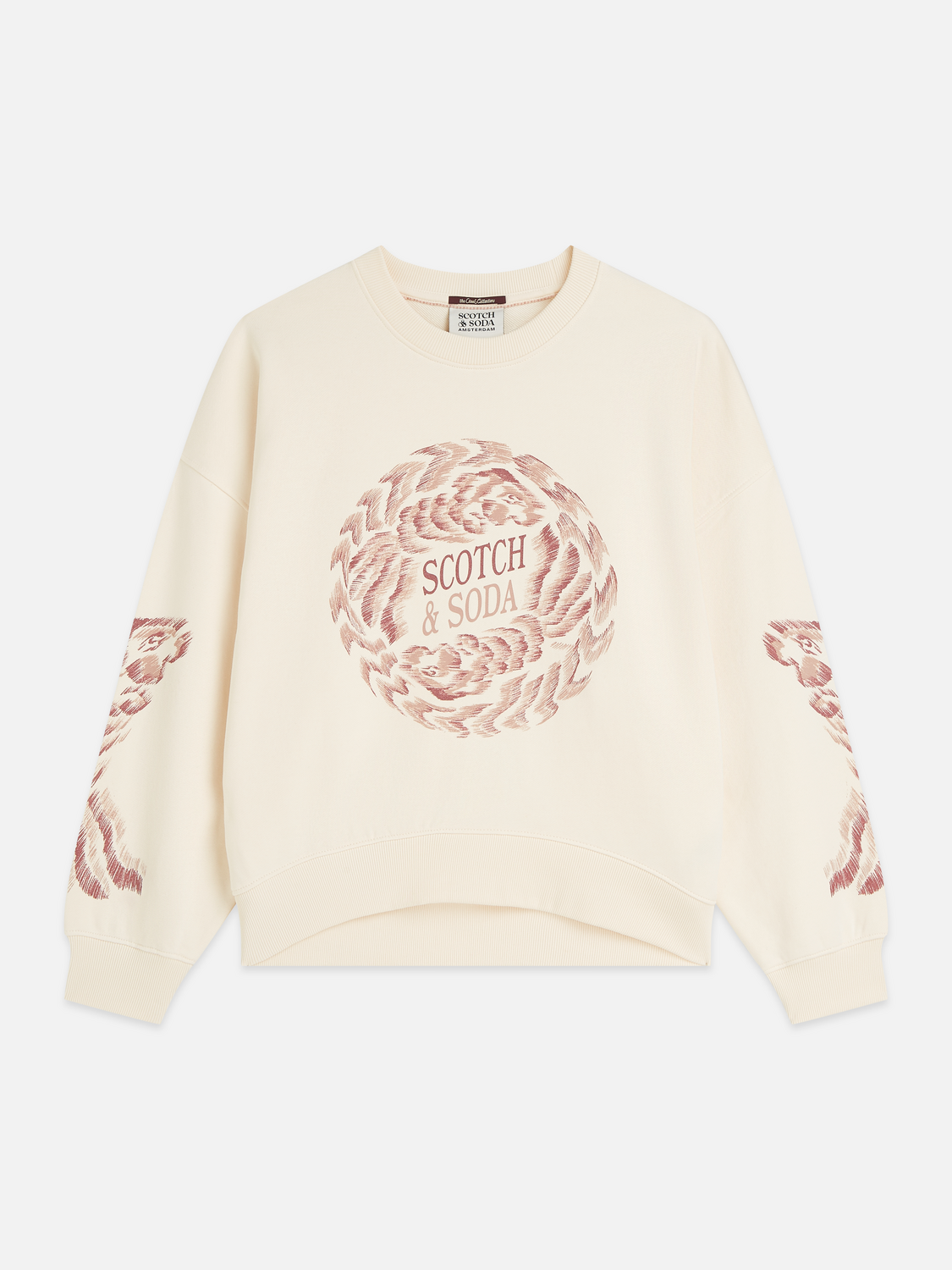 Printed Artwork Cotton Oversized Sweatshirt