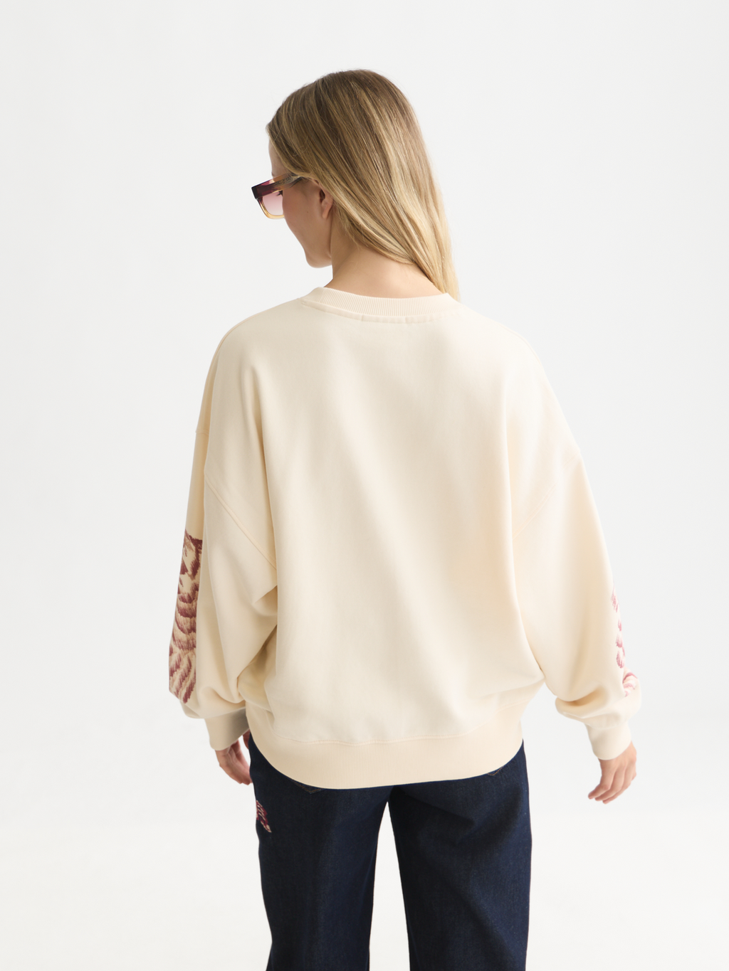 Printed Artwork Cotton Oversized Sweatshirt