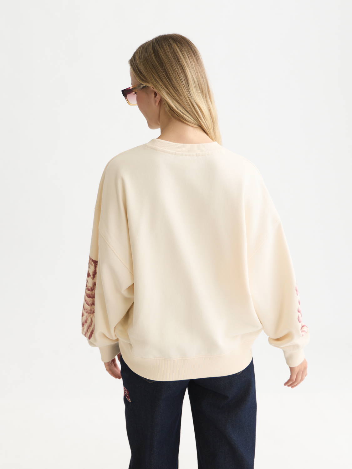Printed Artwork Cotton Oversized Sweatshirt