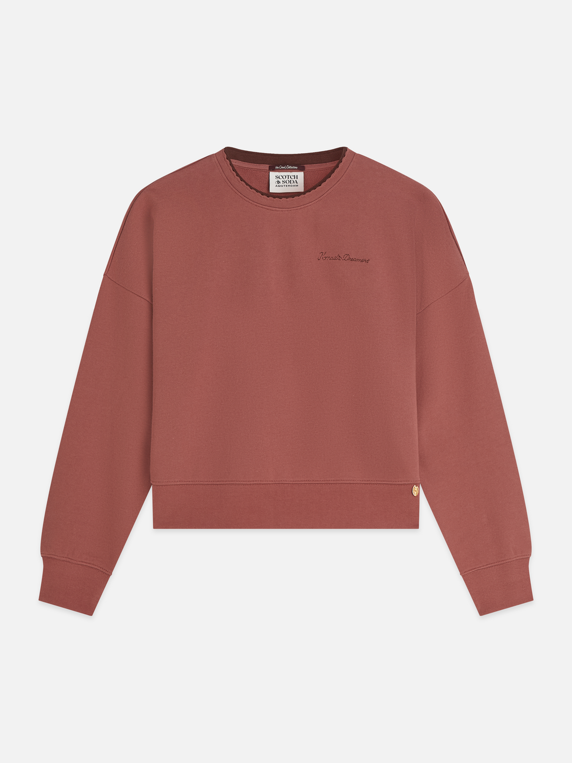 Chest Embroidery Relaxed Sweatshirt