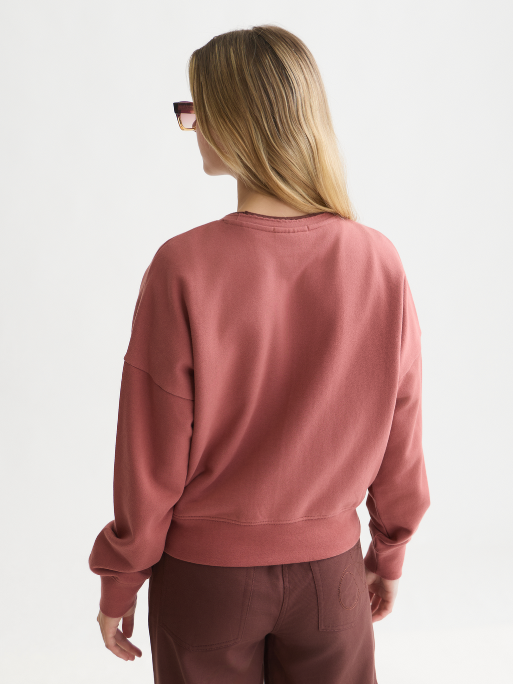 Chest Embroidery Relaxed Sweatshirt