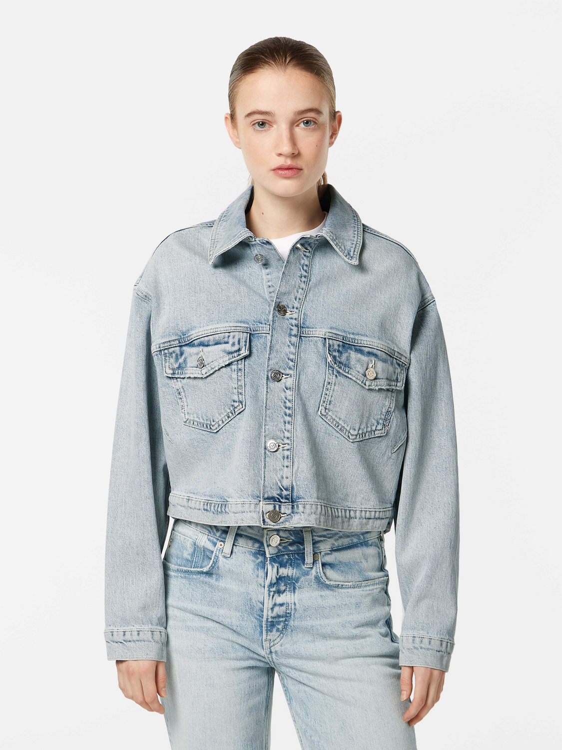 Cropped Denim Jacket