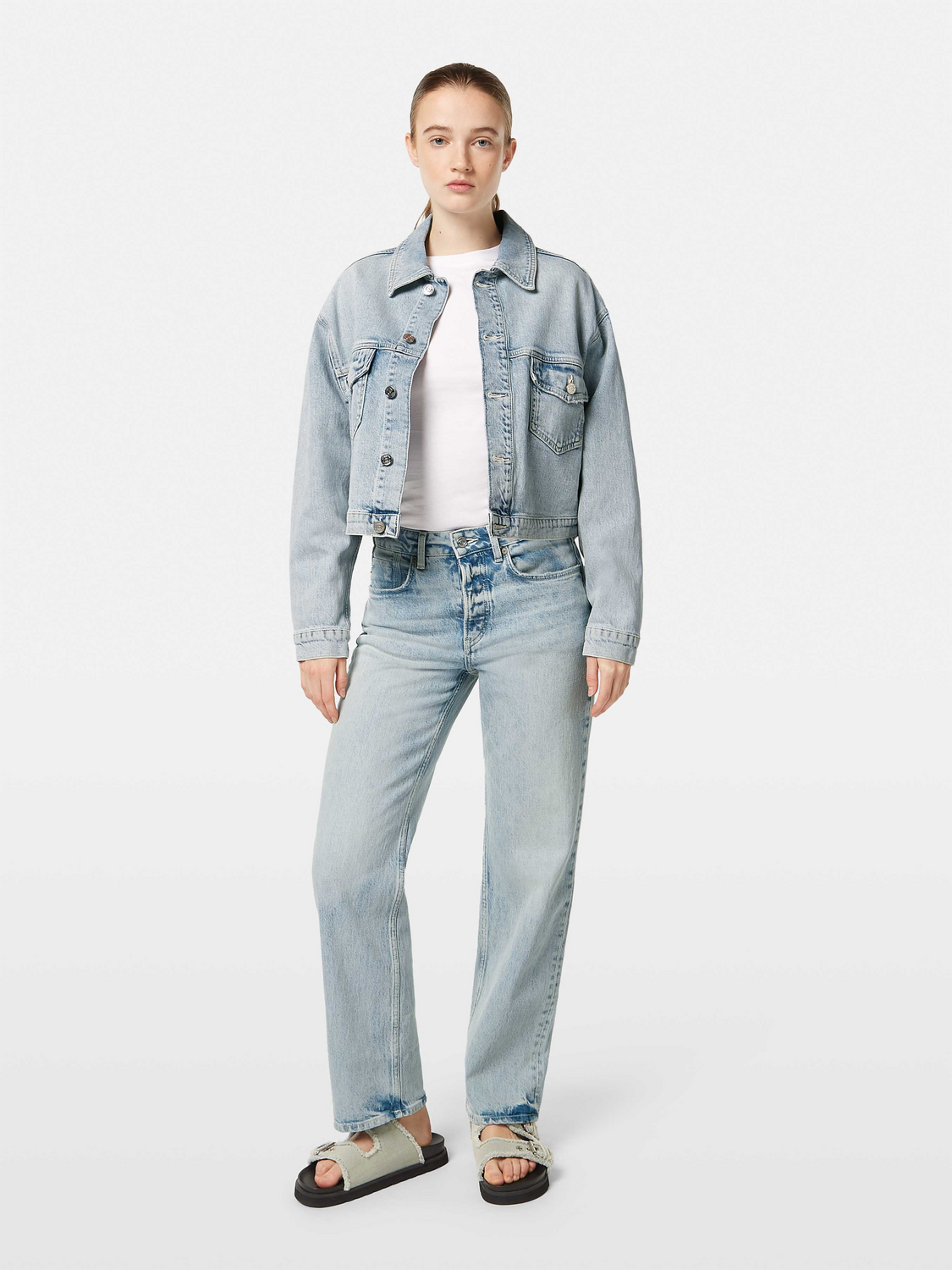 Cropped Denim Jacket