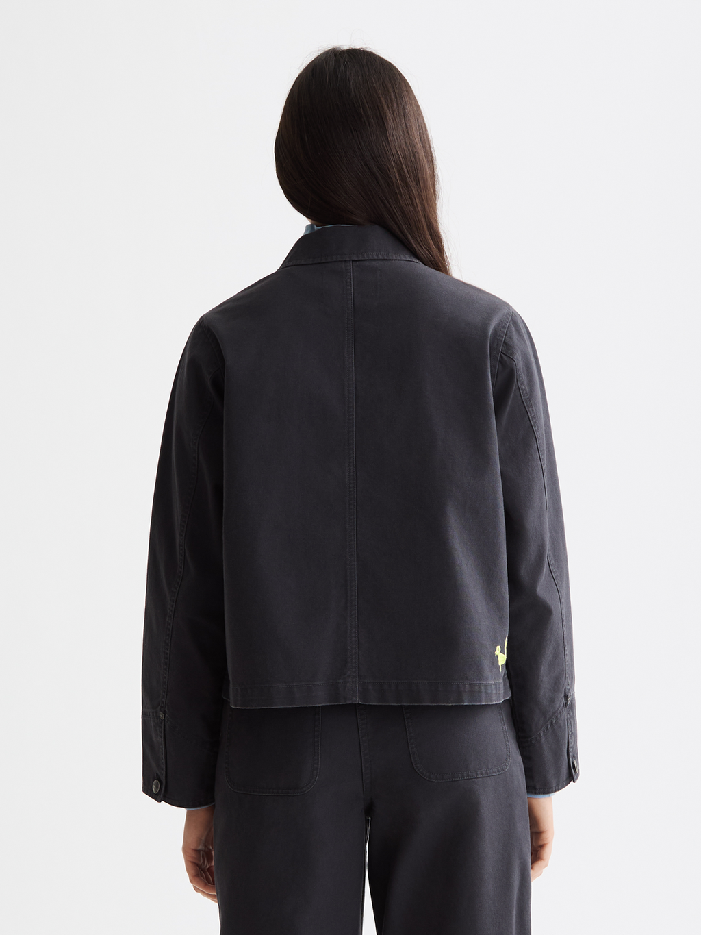 Washed workwear jacket